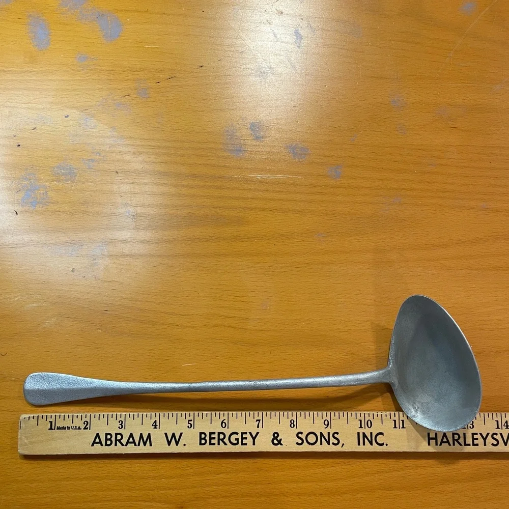 Vintage Pewtarex York Pa USA Cast Metal 13 in Ladle Spoon Dipper Serving Utensil